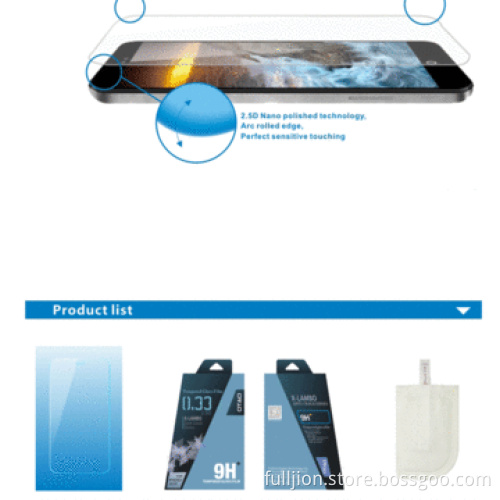 Anti-crack 0.33mm right angle tempered glass screen for Meizu MX3